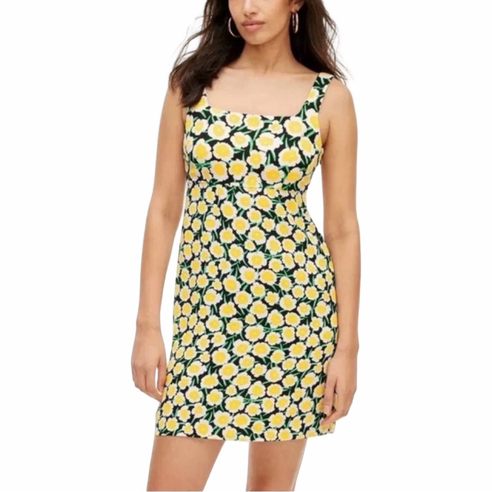 Diane Von Furstenberg for Target Floral Mini Dress in Yellow and Green